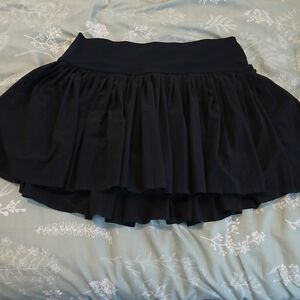 aerie Black Tiered Mini Skirt